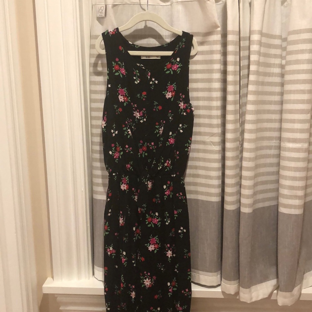A&F Kids: Black Floral Romper